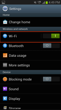 2. Tap Settings icon